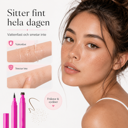 Fräkpenna 3 i 1 – Naturliga fräknar på sekunder