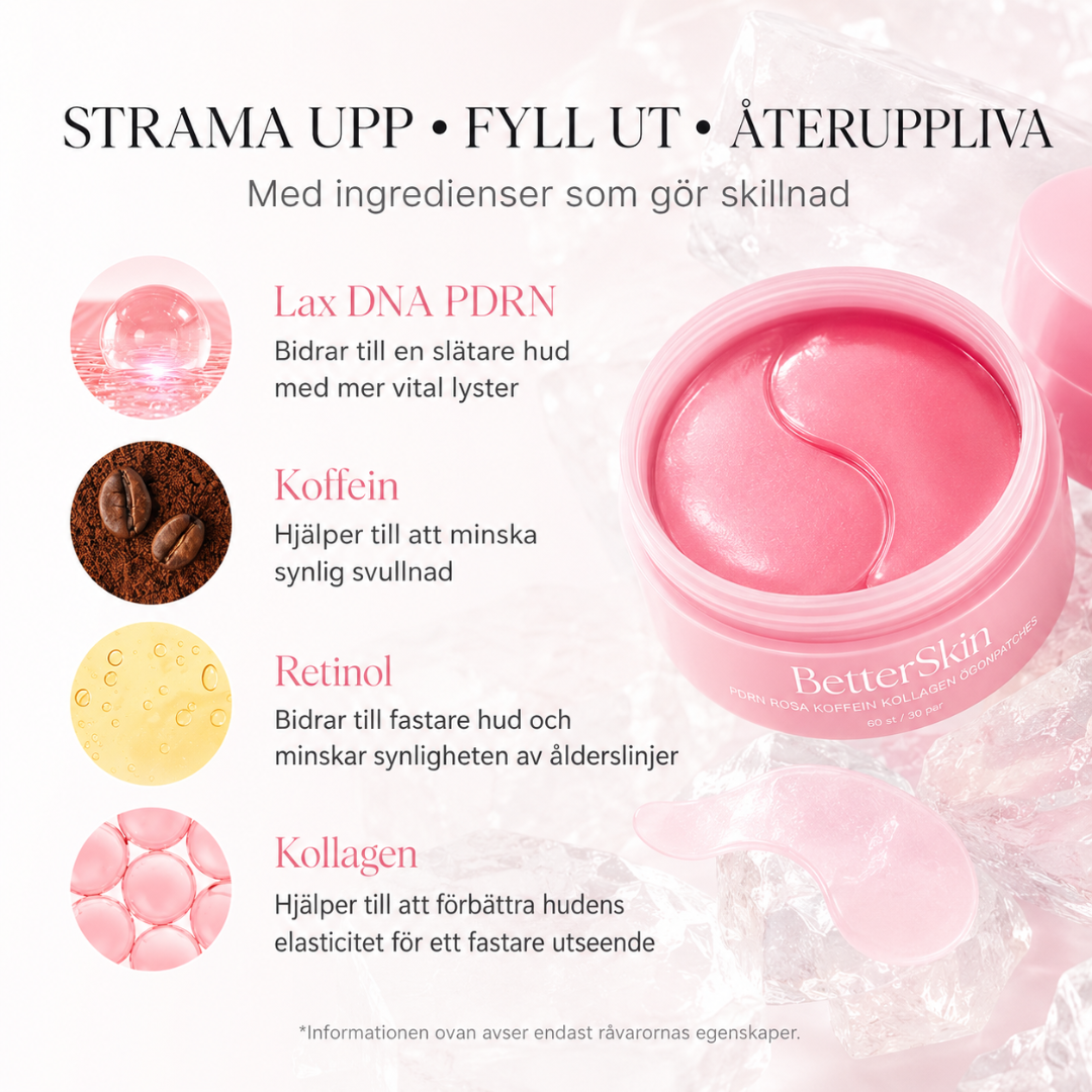 PDRN Eye Patches – Piggare ögon på 10 minuter