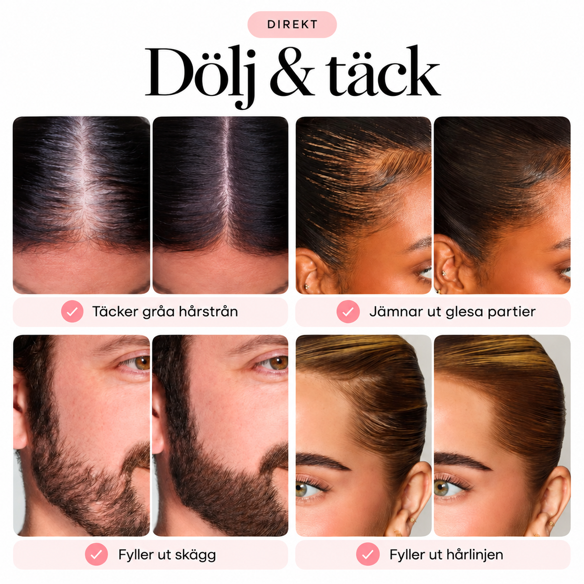 Hårconcealer – För fylligare hår